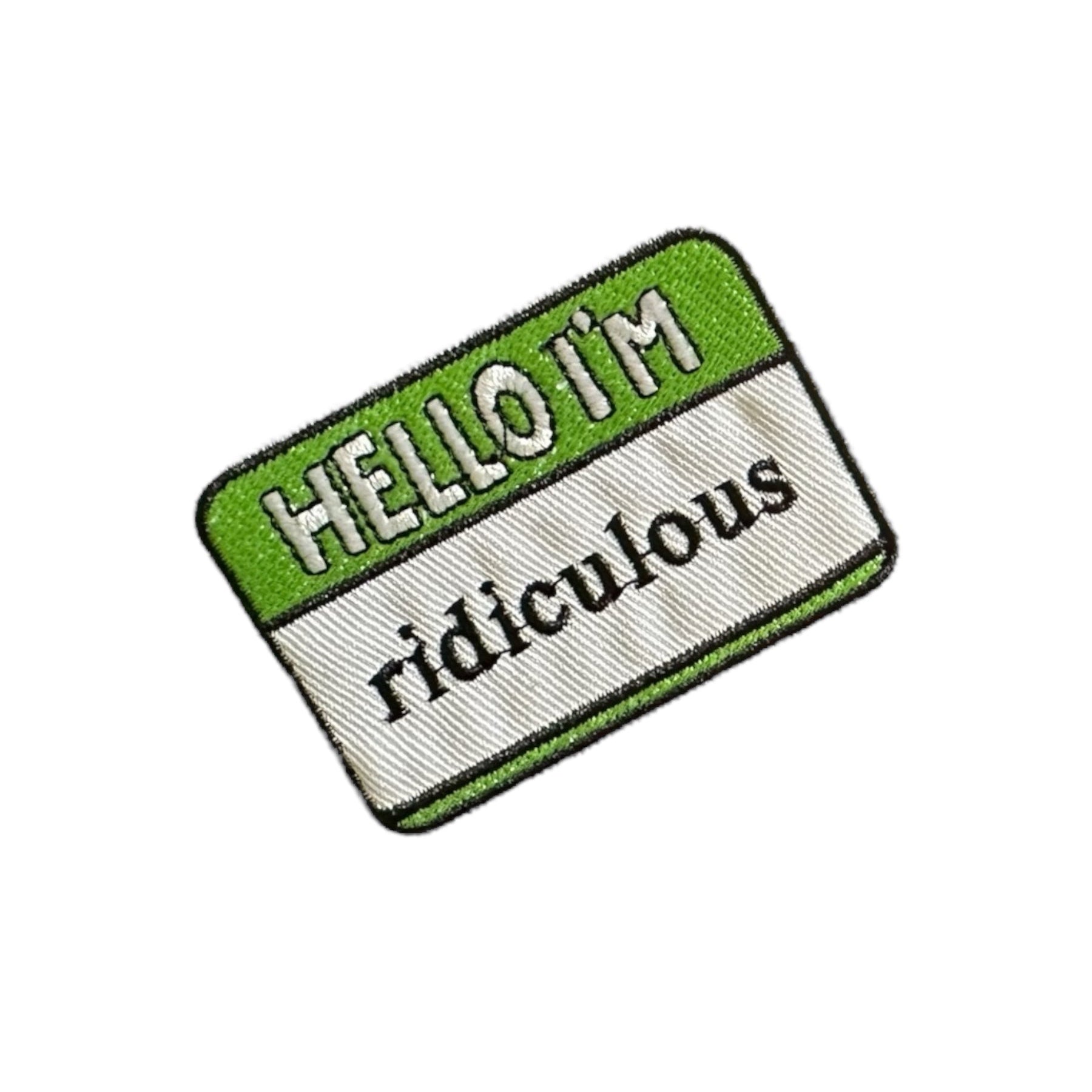 Funny Sarcastic "Hello" Iron On Patches - Wander Together Outfitters