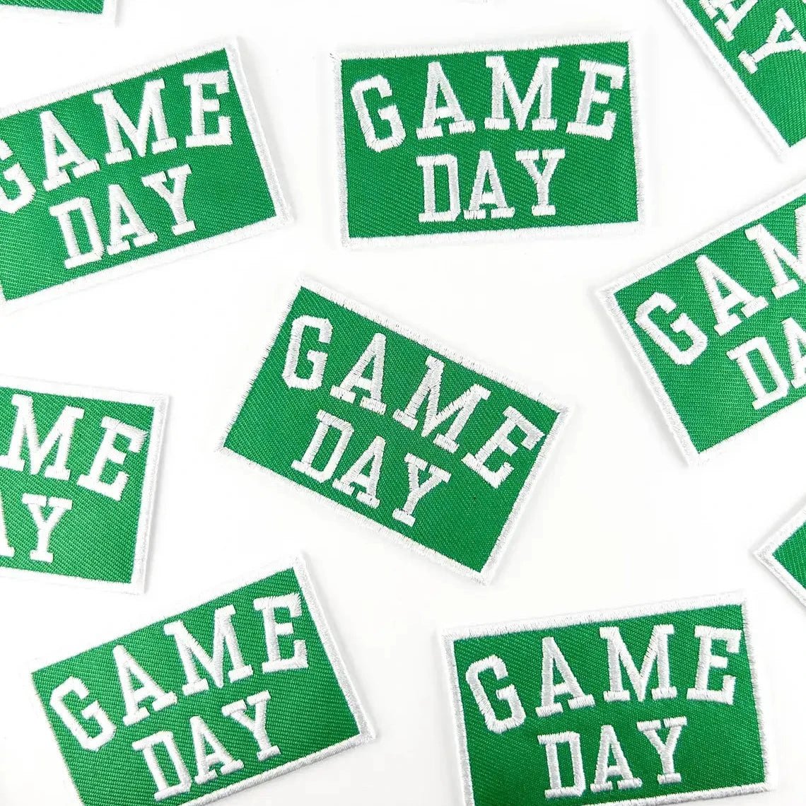 "Game Day" Embroidered Iron - On Patch Football Tailgate (Various Colors) - Wander Together Outfitters