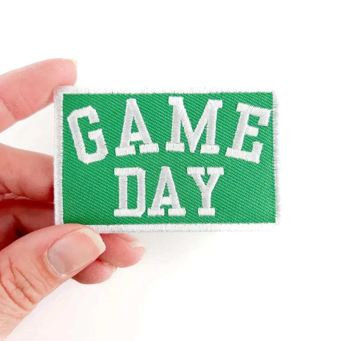 "Game Day" Embroidered Iron - On Patch Football Tailgate (Various Colors) - Wander Together Outfitters