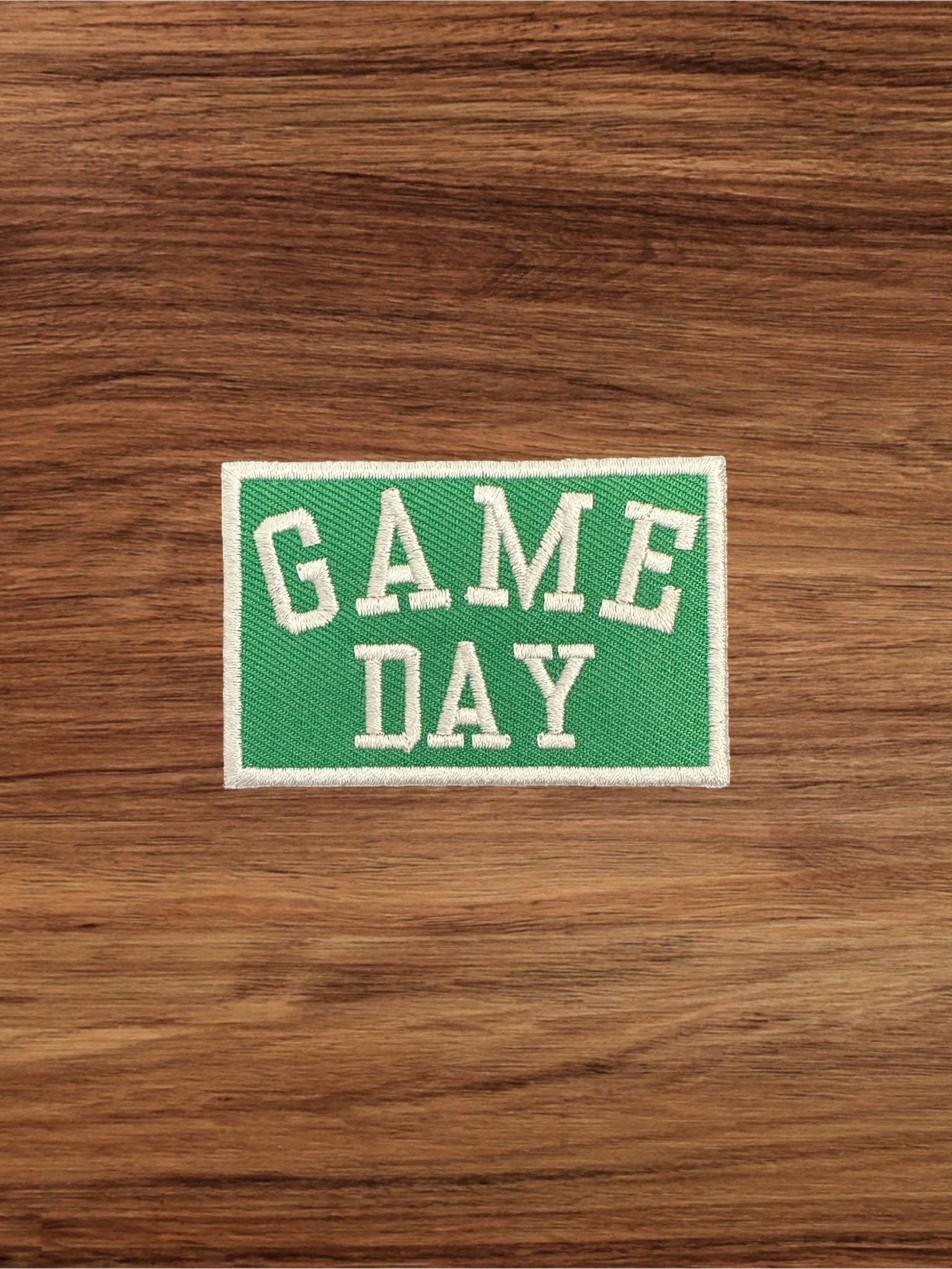 "Game Day" Embroidered Iron - On Patch Football Tailgate (Various Colors) - Wander Together Outfitters