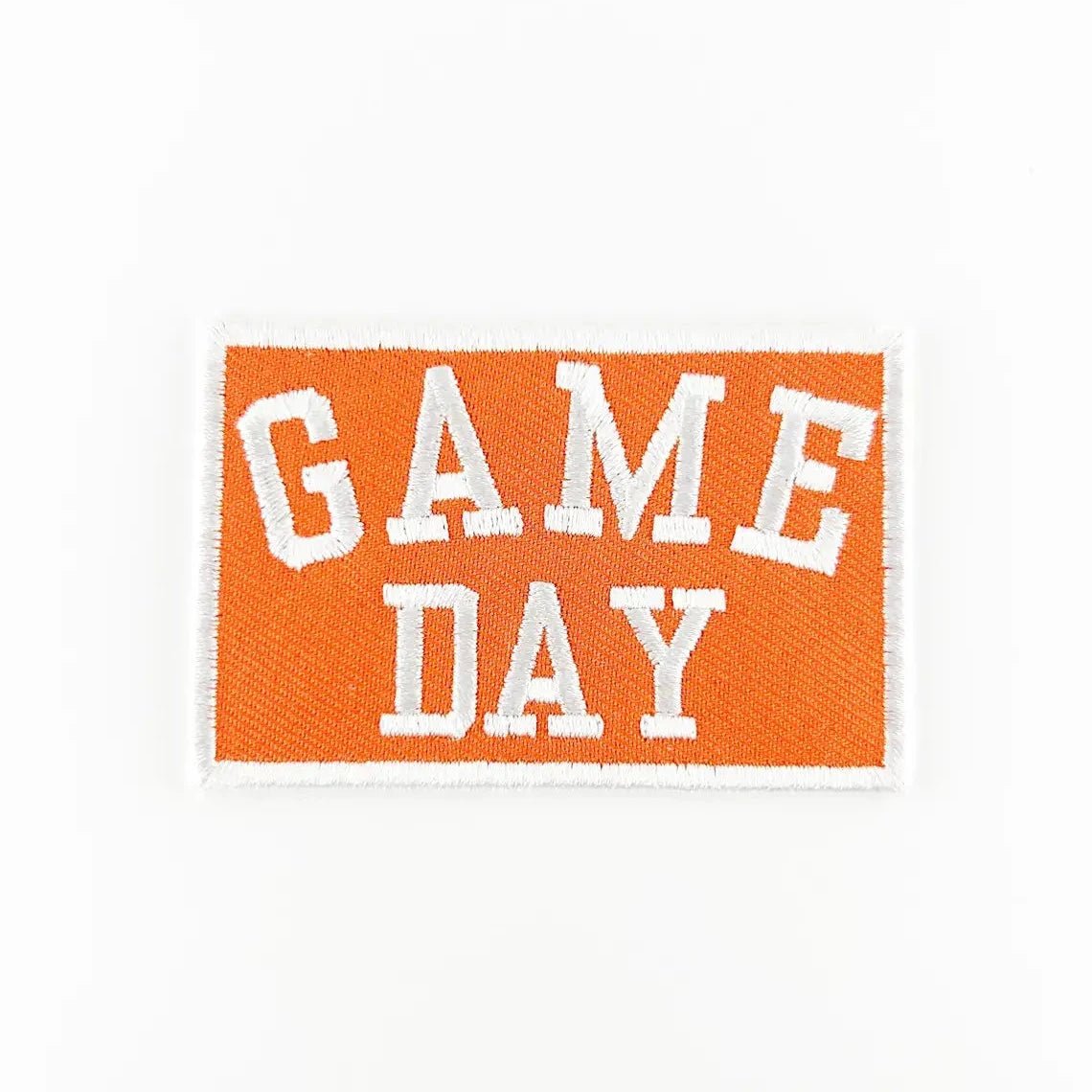 "Game Day" Embroidered Iron - On Patch Football Tailgate (Various Colors) - Wander Together Outfitters