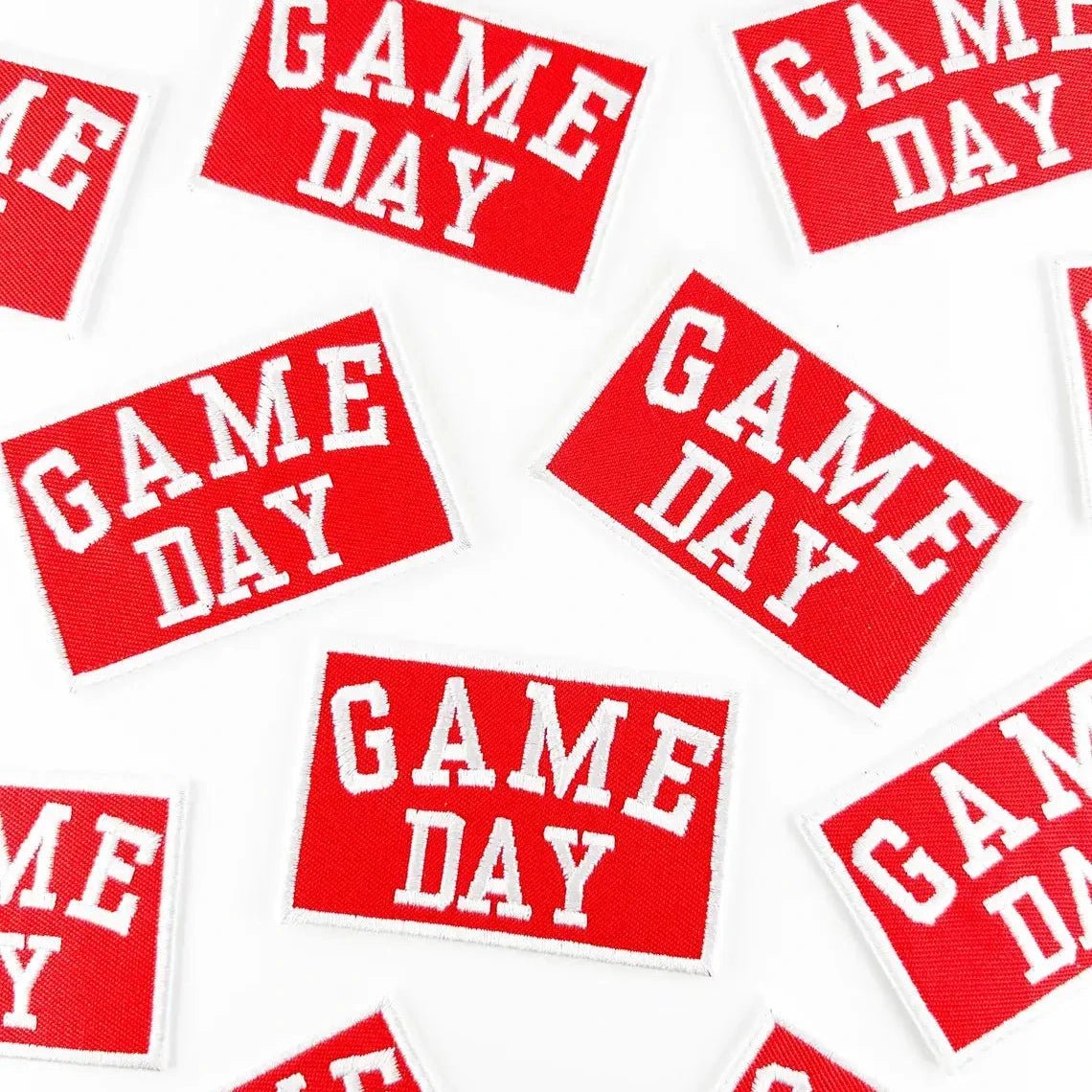 "Game Day" Embroidered Iron - On Patch Football Tailgate (Various Colors) - Wander Together Outfitters