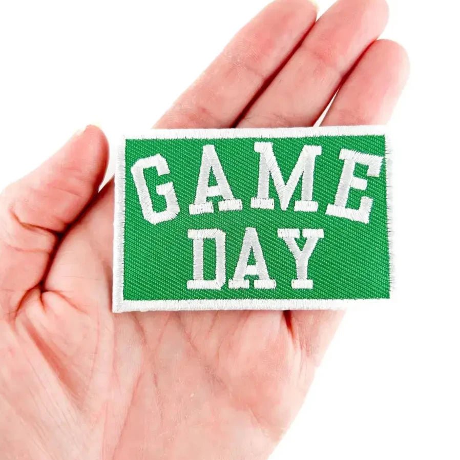 "Game Day" Embroidered Iron - On Patch Football Tailgate (Various Colors) - Wander Together Outfitters