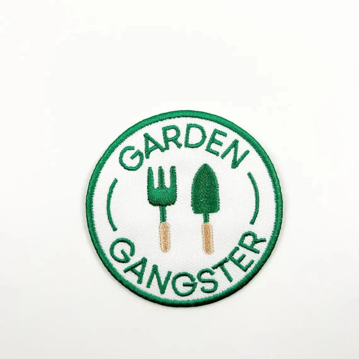 "Garden Gangster" Embroidered Iron On Patch Organic Farm Hats - Wander Together Outfitters