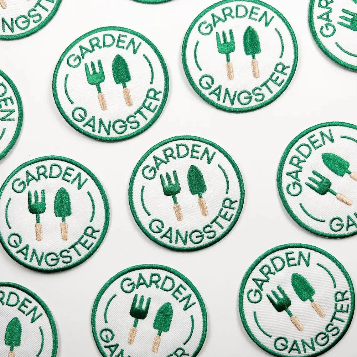 "Garden Gangster" Embroidered Iron On Patch Organic Farm Hats - Wander Together Outfitters