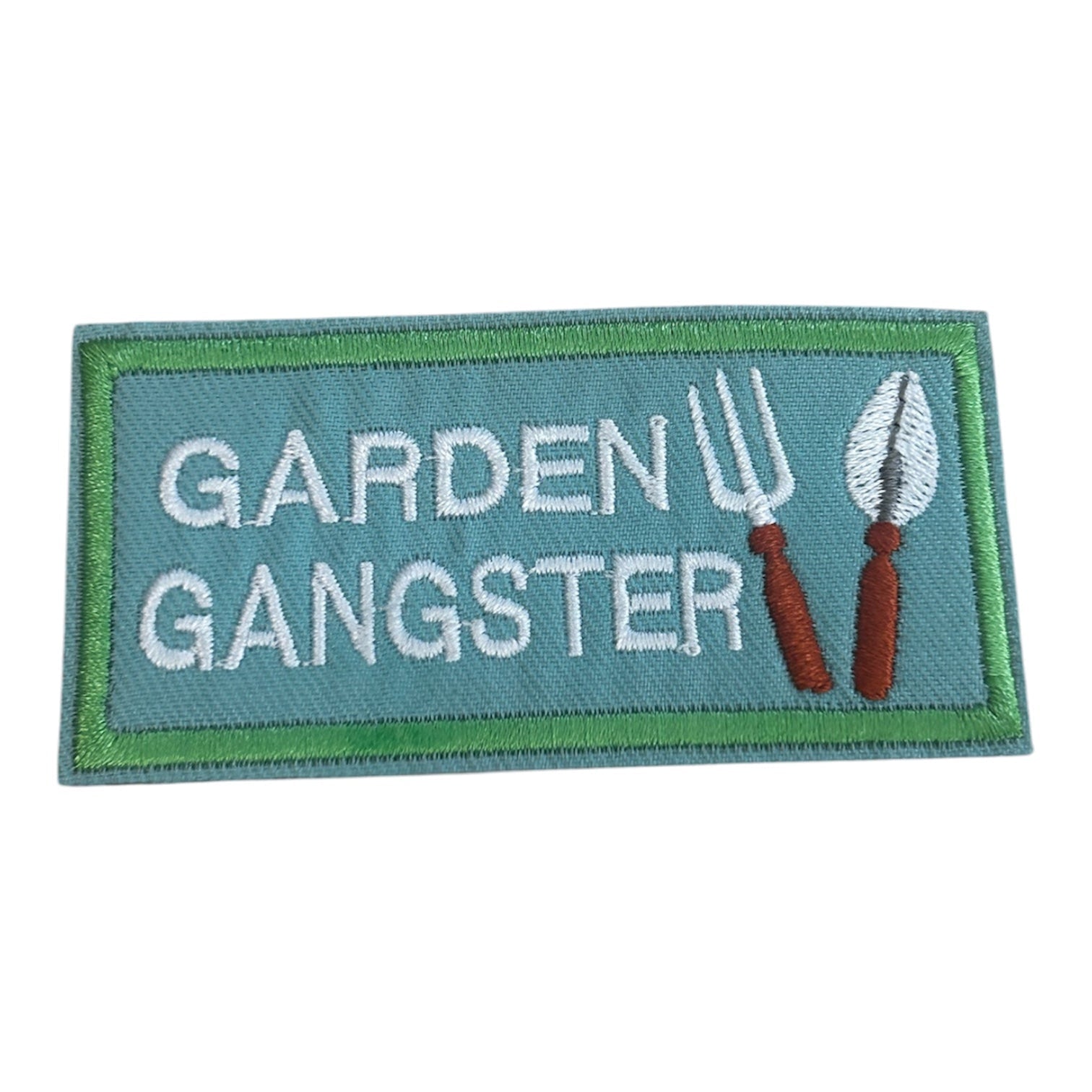 Garden Gangster Rectangle Iron On Patch - Wander Together Outfitters