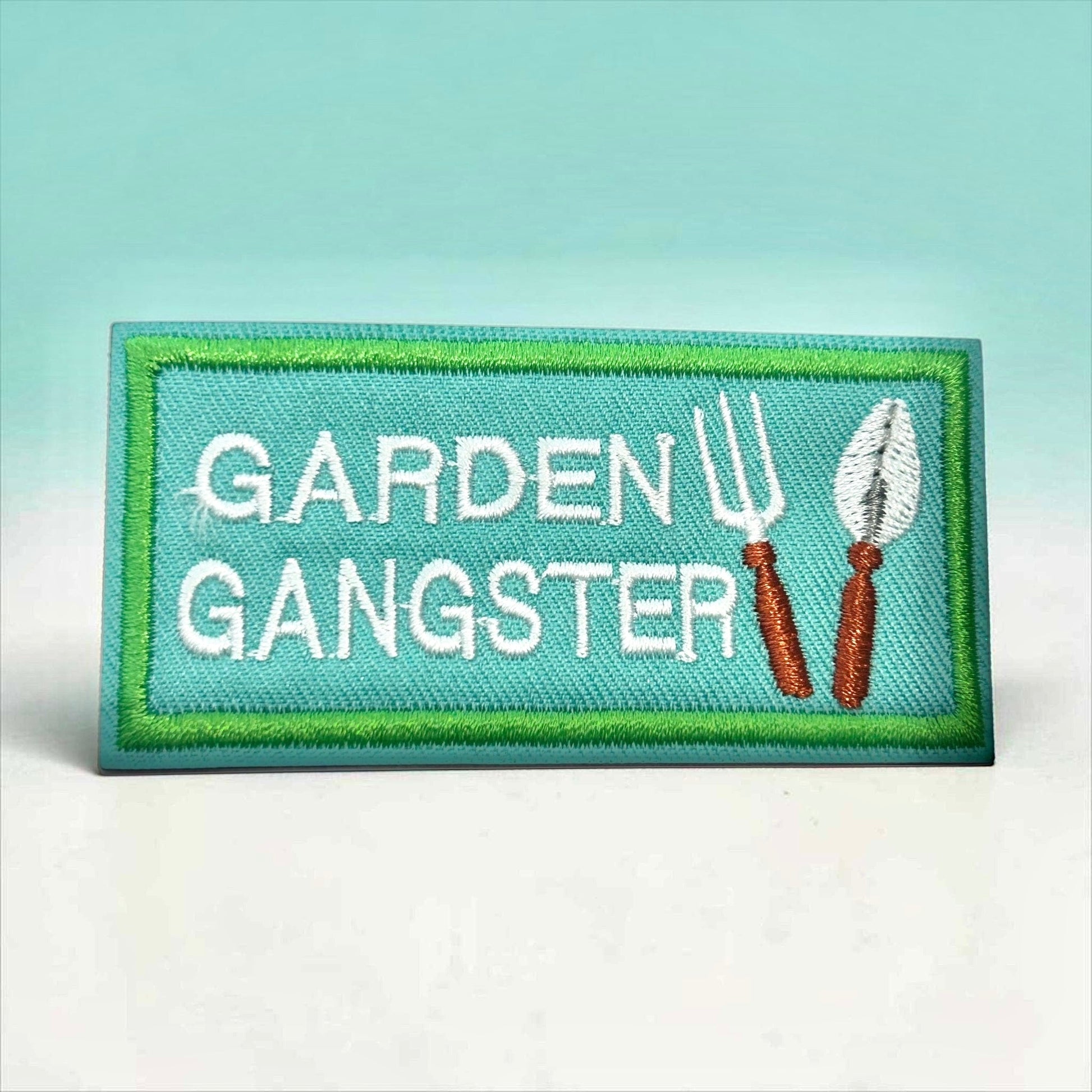 Garden Gangster Rectangle Iron On Patch - Wander Together Outfitters