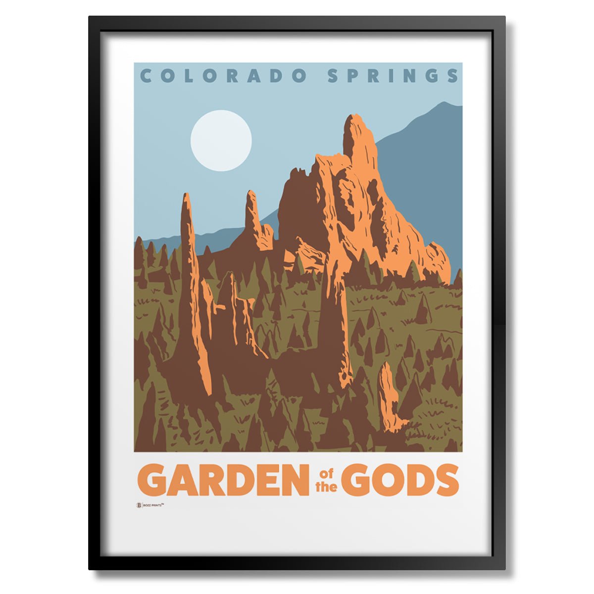 Garden of the Gods Print - Wander Together Outfitters