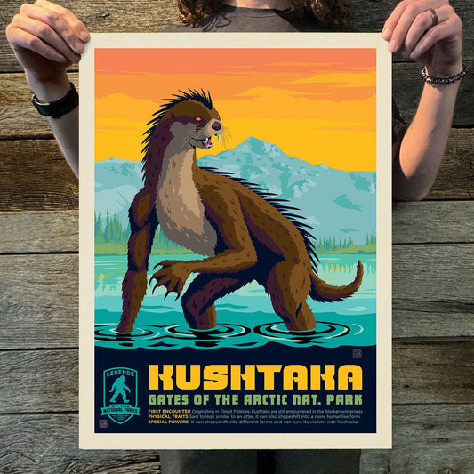 Gates of the Arctic National Park: Kushtaka (Legends & Monsters) Art Print - Wander Together Outfitters