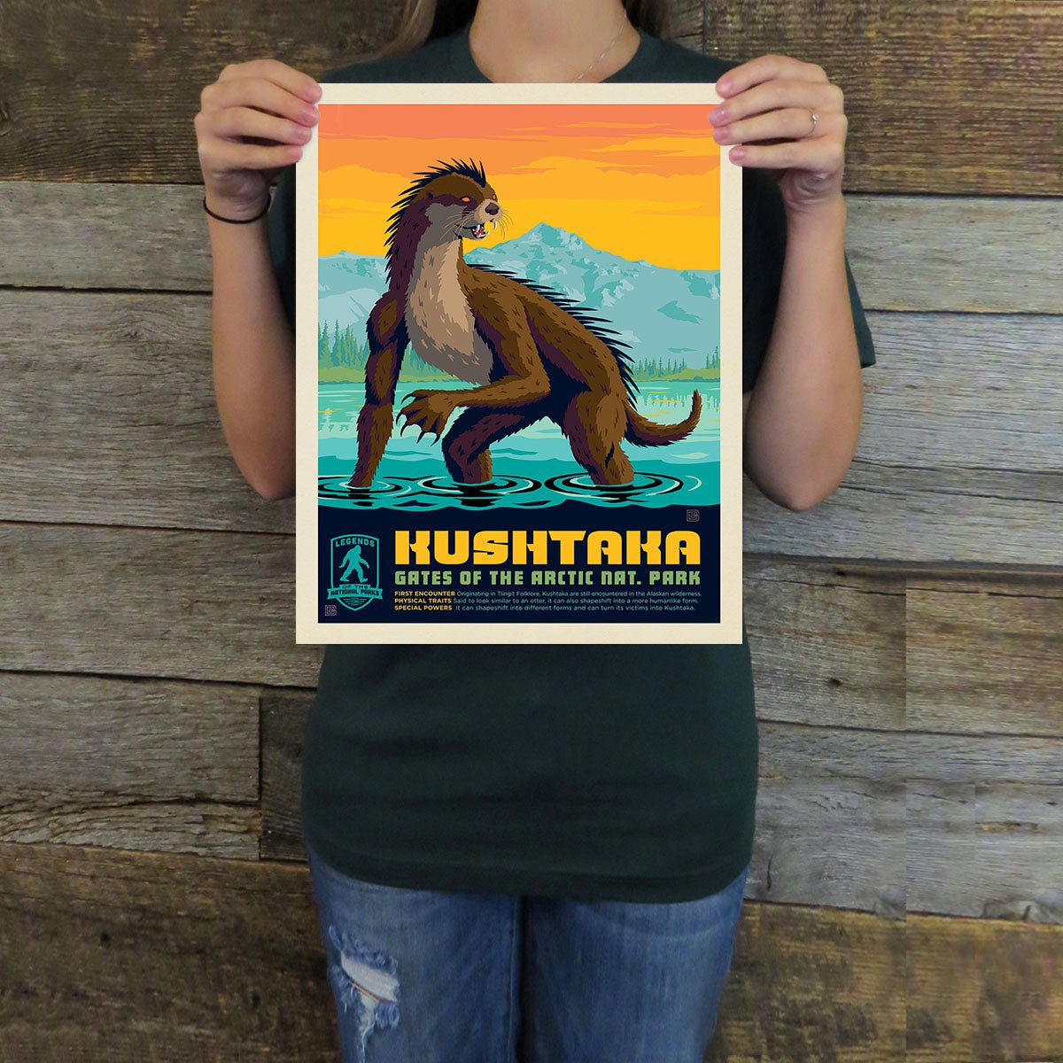 Gates of the Arctic National Park: Kushtaka (Legends & Monsters) Art Print - Wander Together Outfitters