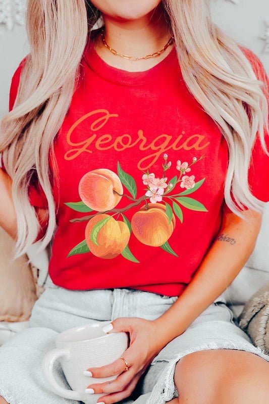 Georgia Peach Graphic Tee - Wander Together Outfitters