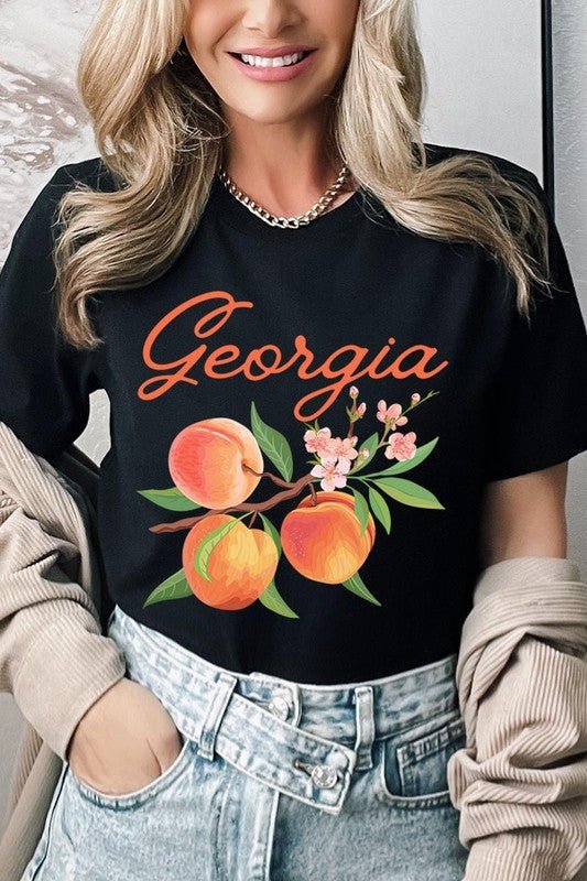 Georgia Peach Graphic Tee - Wander Together Outfitters