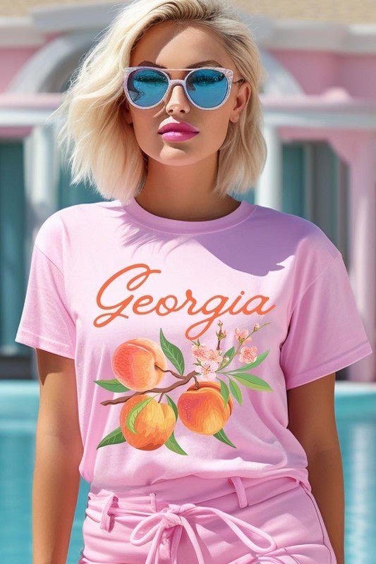 Georgia Peach Graphic Tee - Wander Together Outfitters