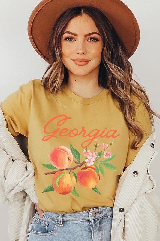Georgia Peach Graphic Tee - Wander Together Outfitters