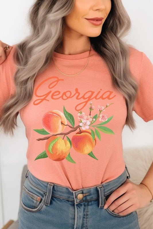 Georgia Peach Graphic Tee - Wander Together Outfitters