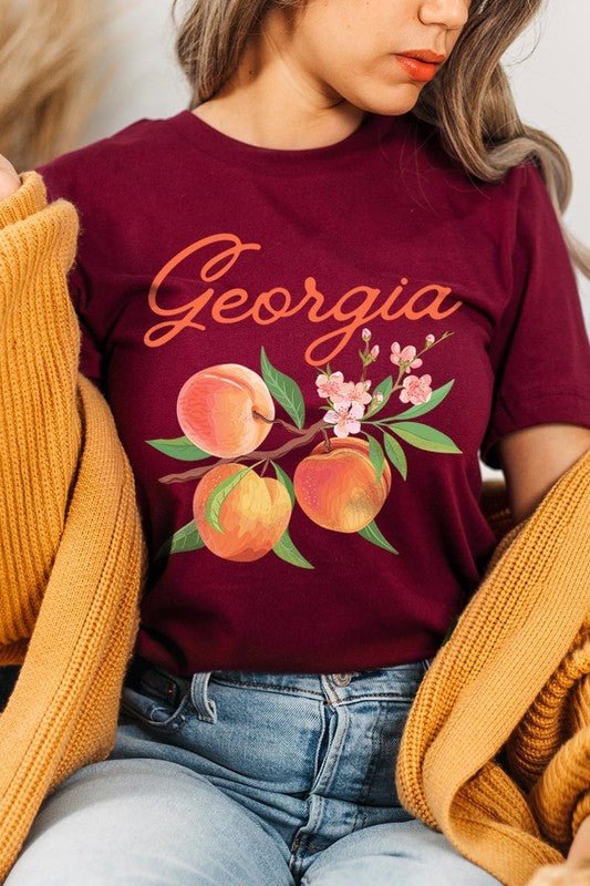 Georgia Peach Graphic Tee - Wander Together Outfitters