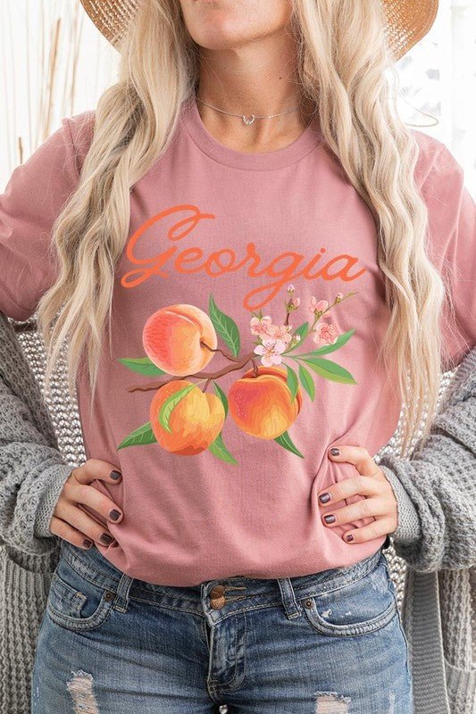 Georgia Peach Graphic Tee - Wander Together Outfitters