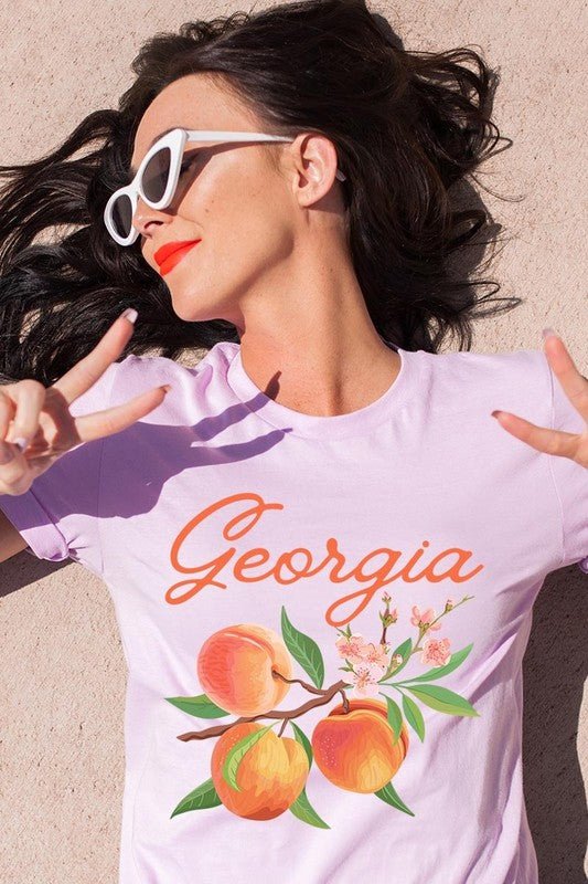 Georgia Peach Graphic Tee - Wander Together Outfitters
