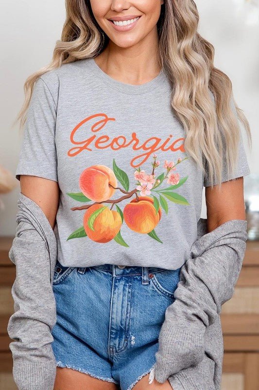 Georgia Peach Graphic Tee - Wander Together Outfitters