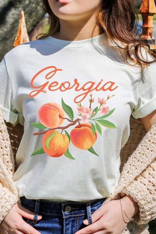 Georgia Peach Graphic Tee - Wander Together Outfitters