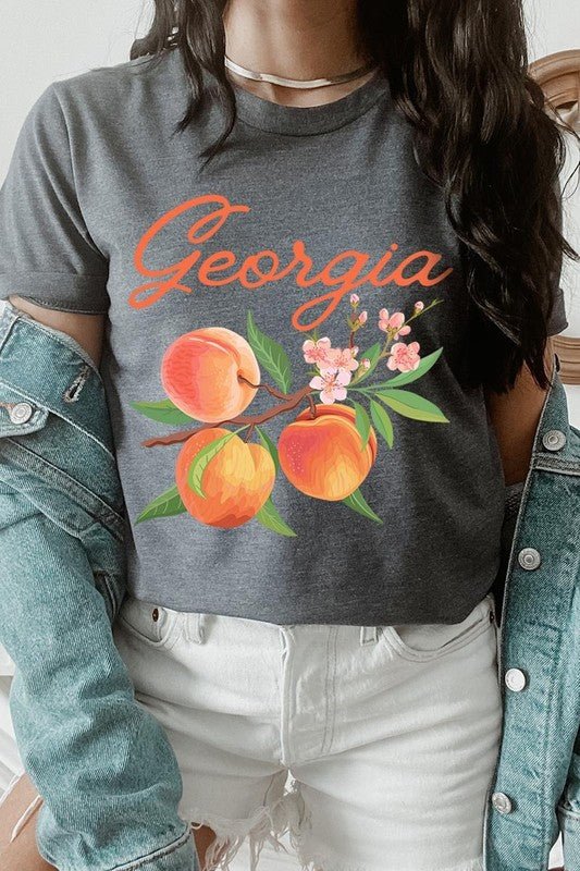 Georgia Peach Graphic Tee - Wander Together Outfitters