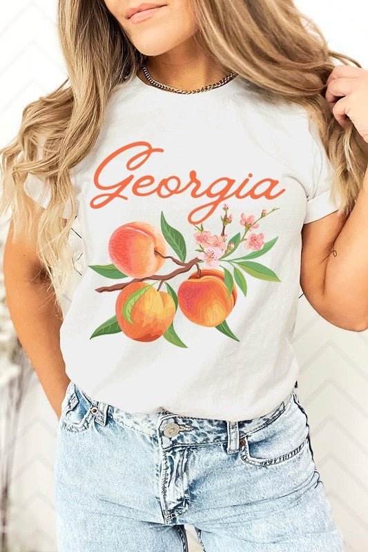 Georgia Peach Graphic Tee - Wander Together Outfitters