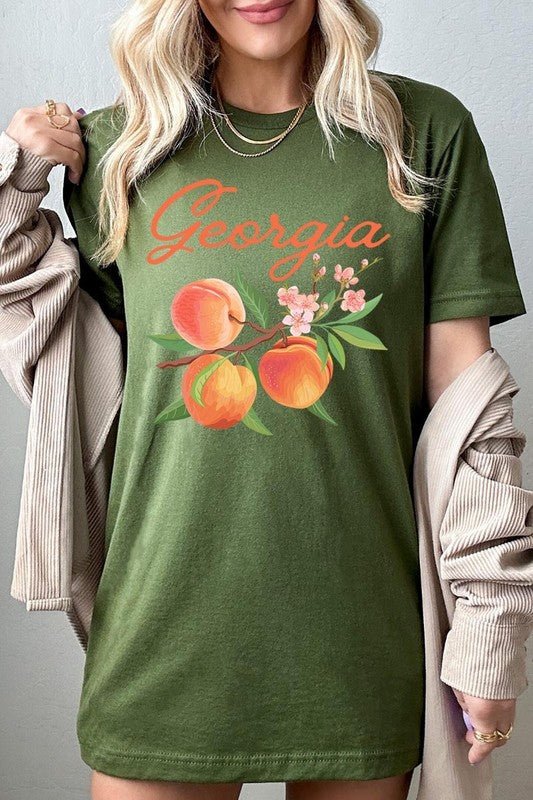 Georgia Peach Graphic Tee - Wander Together Outfitters