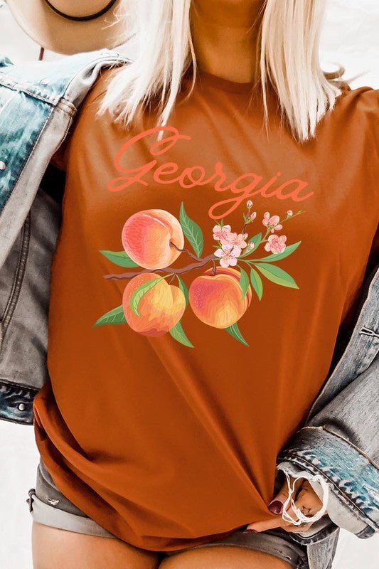 Georgia Peach Graphic Tee - Wander Together Outfitters