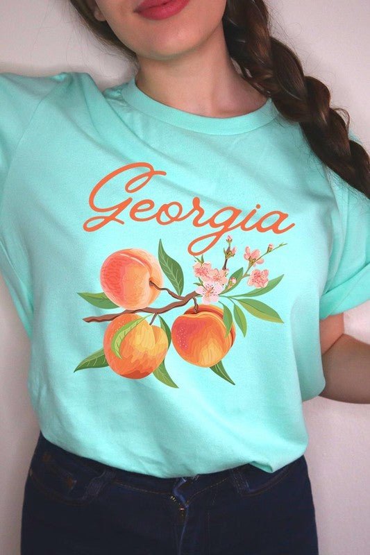 Georgia Peach Graphic Tee - Wander Together Outfitters