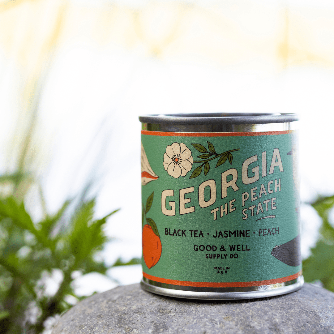 Georgia State Candle (Tea, Jasmine, Peach) - Wander Together Outfitters