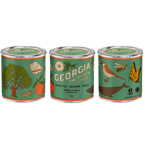 Georgia State Candle (Tea, Jasmine, Peach) - Wander Together Outfitters