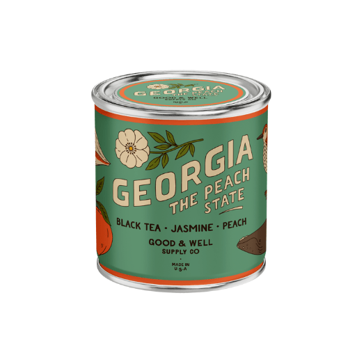 Georgia State Candle (Tea, Jasmine, Peach) - Wander Together Outfitters