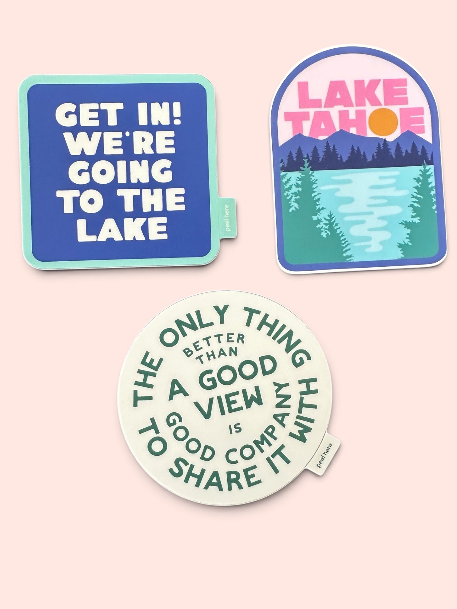 “Get In! We're Going To The Lake” Vinyl Sticker - Wander Together Outfitters