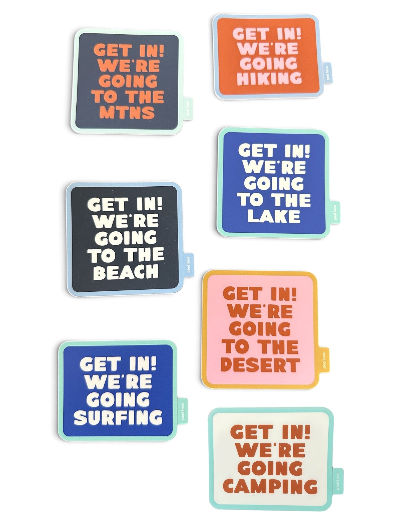 “Get In! We're Going To The Mountains” Vinyl Sticker - Wander Together Outfitters
