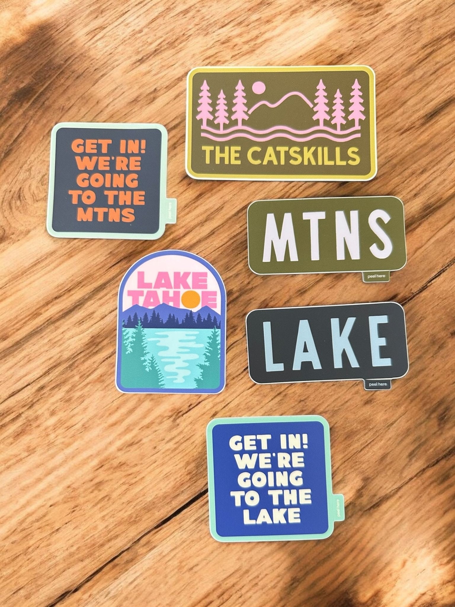 “Get In! We're Going To The Mountains” Vinyl Sticker - Wander Together Outfitters