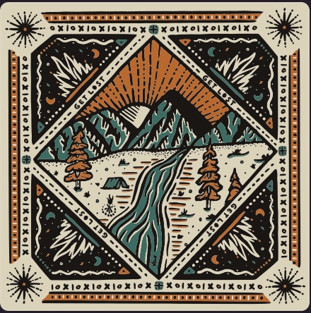 "Get Lost" Bandana - Wander Together Outfitters