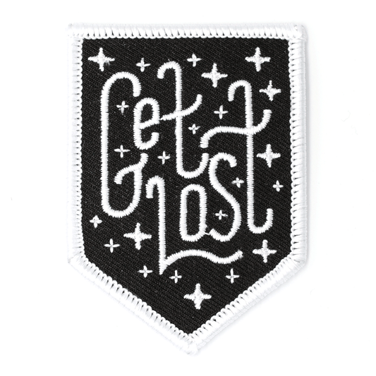 "Get Lost" Embroidered Iron - On Patch - Wander Together Outfitters