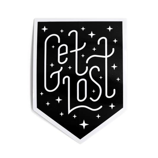 "Get Lost" Vinyl Sticker - Wander Together Outfitters