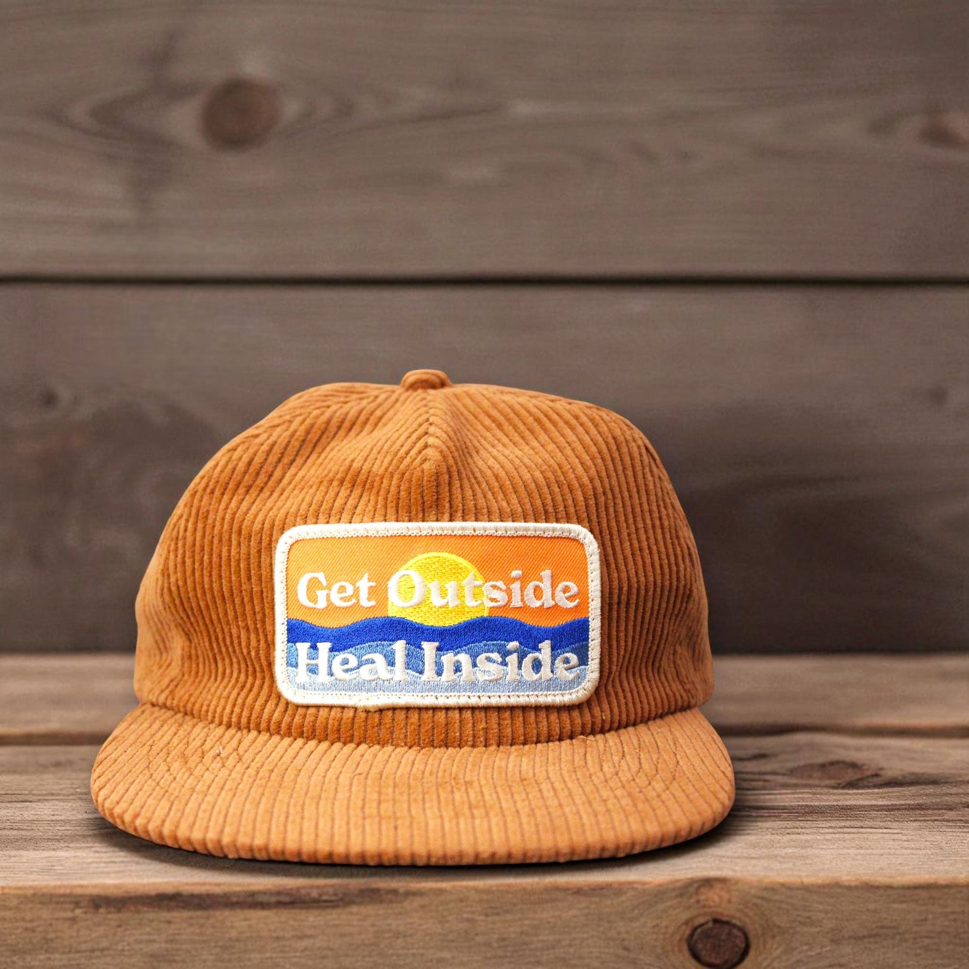 "Get Outside, Heal Inside" Corduroy Hat - Wander Together Outfitters