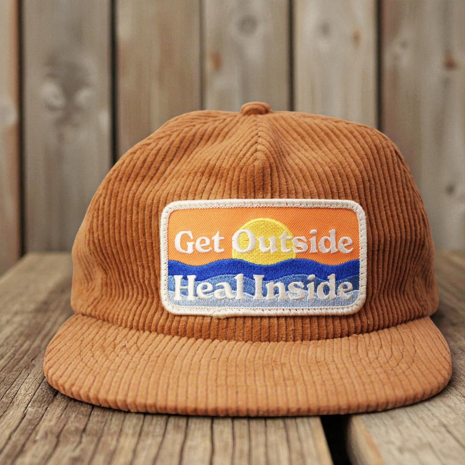 "Get Outside, Heal Inside" Corduroy Hat - Wander Together Outfitters