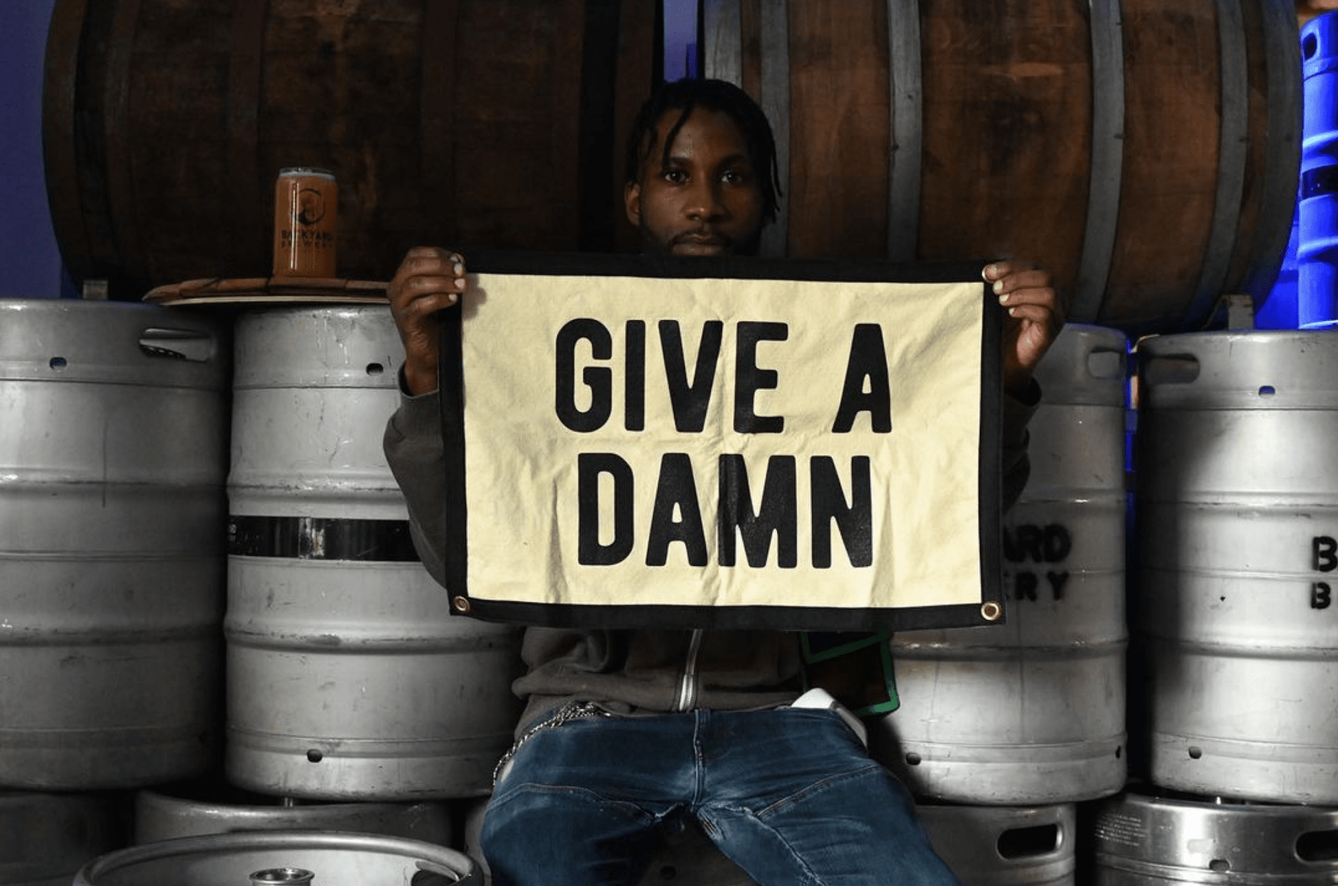 “Give A Damn” Camp Flag Pennant - Wander Together Outfitters