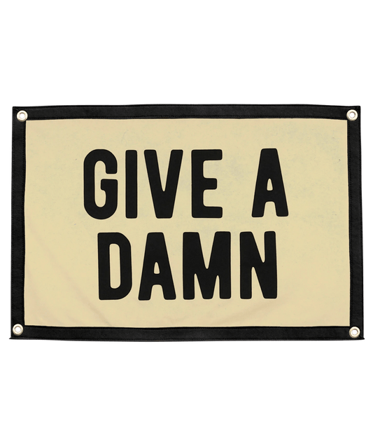 “Give A Damn” Camp Flag Pennant - Wander Together Outfitters
