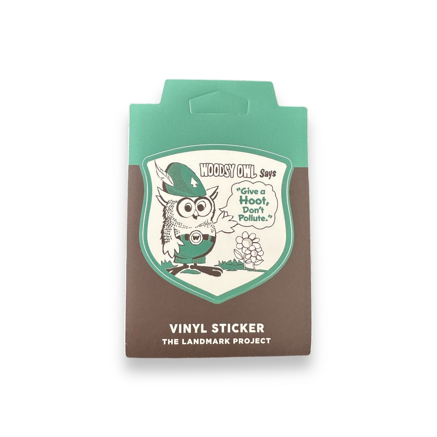 “Give A Hoot” Woodsy Says Vinyl Sticker - Wander Together Outfitters