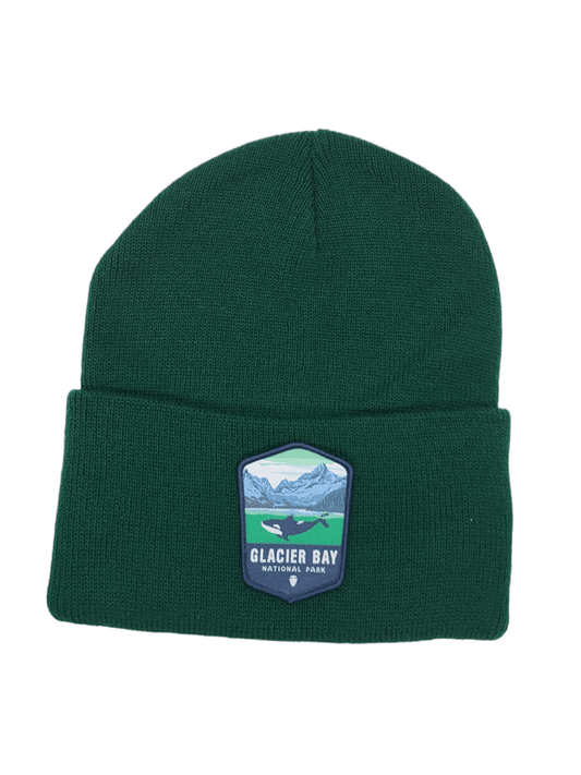 “Glacier Bay National Park” Beanie w/ Alaska Woven Patch (SALE) - Wander Together Outfitters