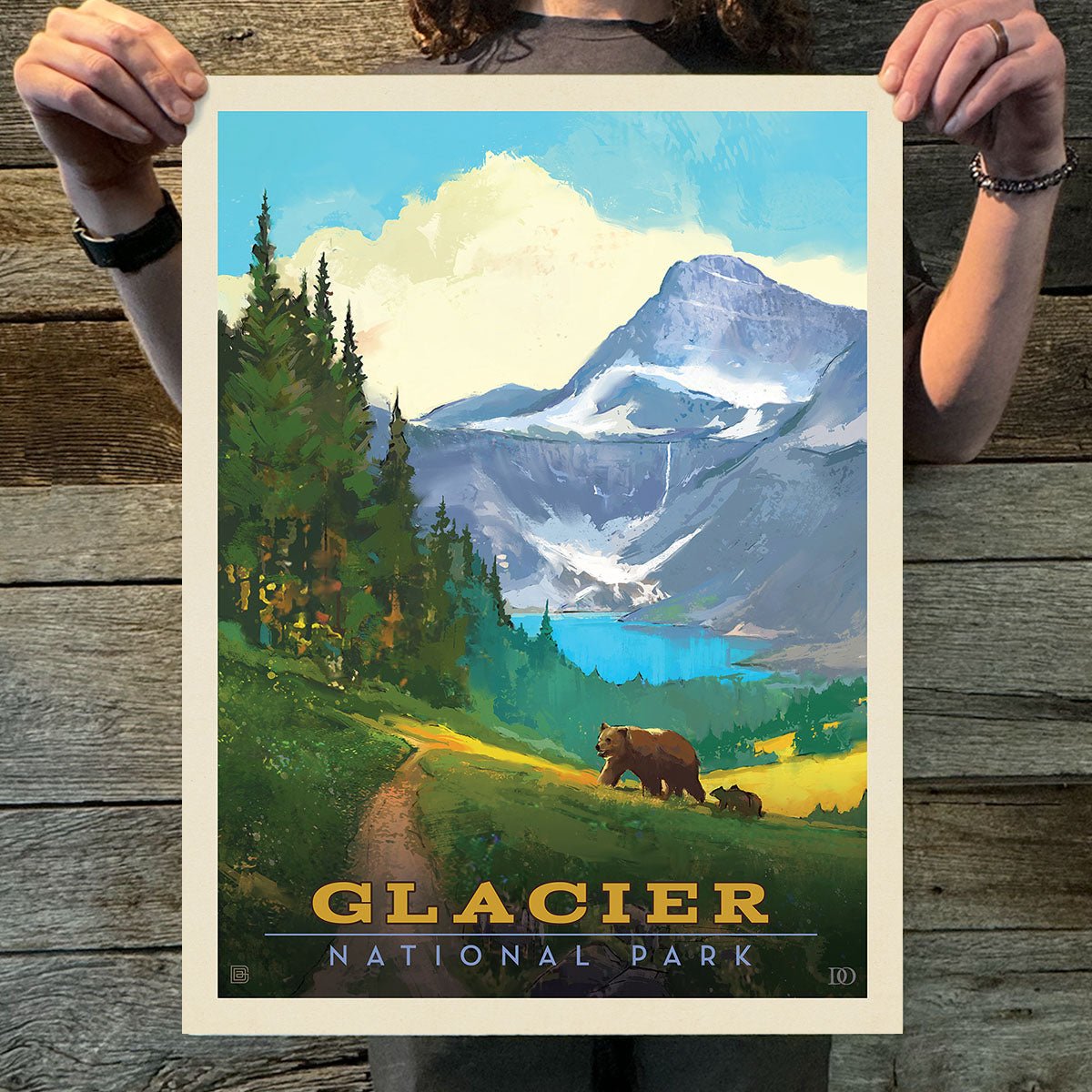 Glacier National Park: Indian Pass (63 National Parks) Art Print - Wander Together Outfitters