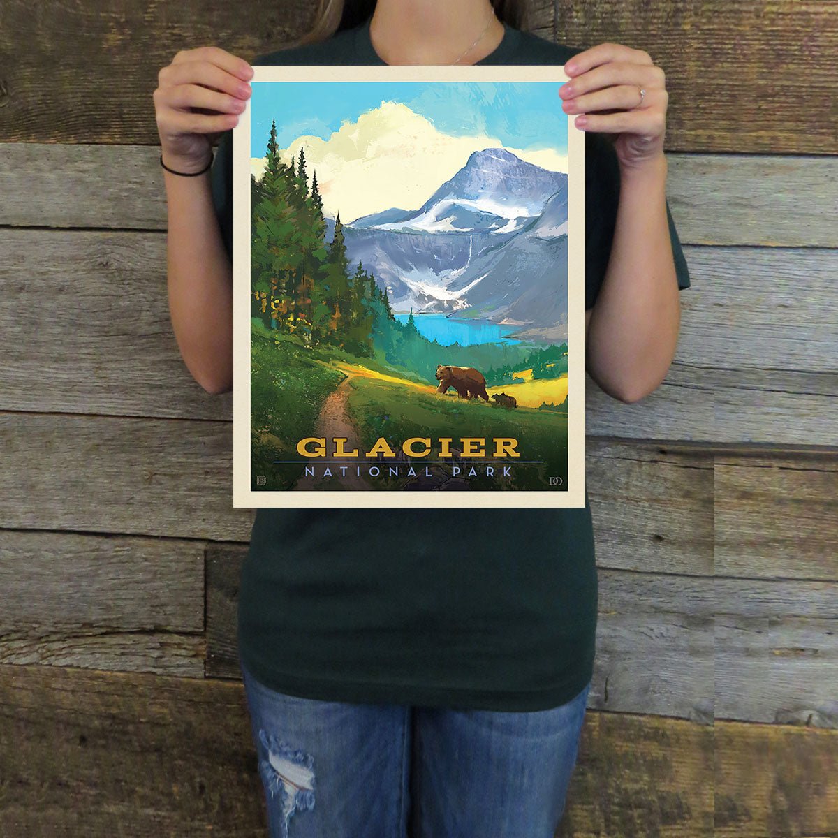 Glacier National Park: Indian Pass (63 National Parks) Art Print - Wander Together Outfitters