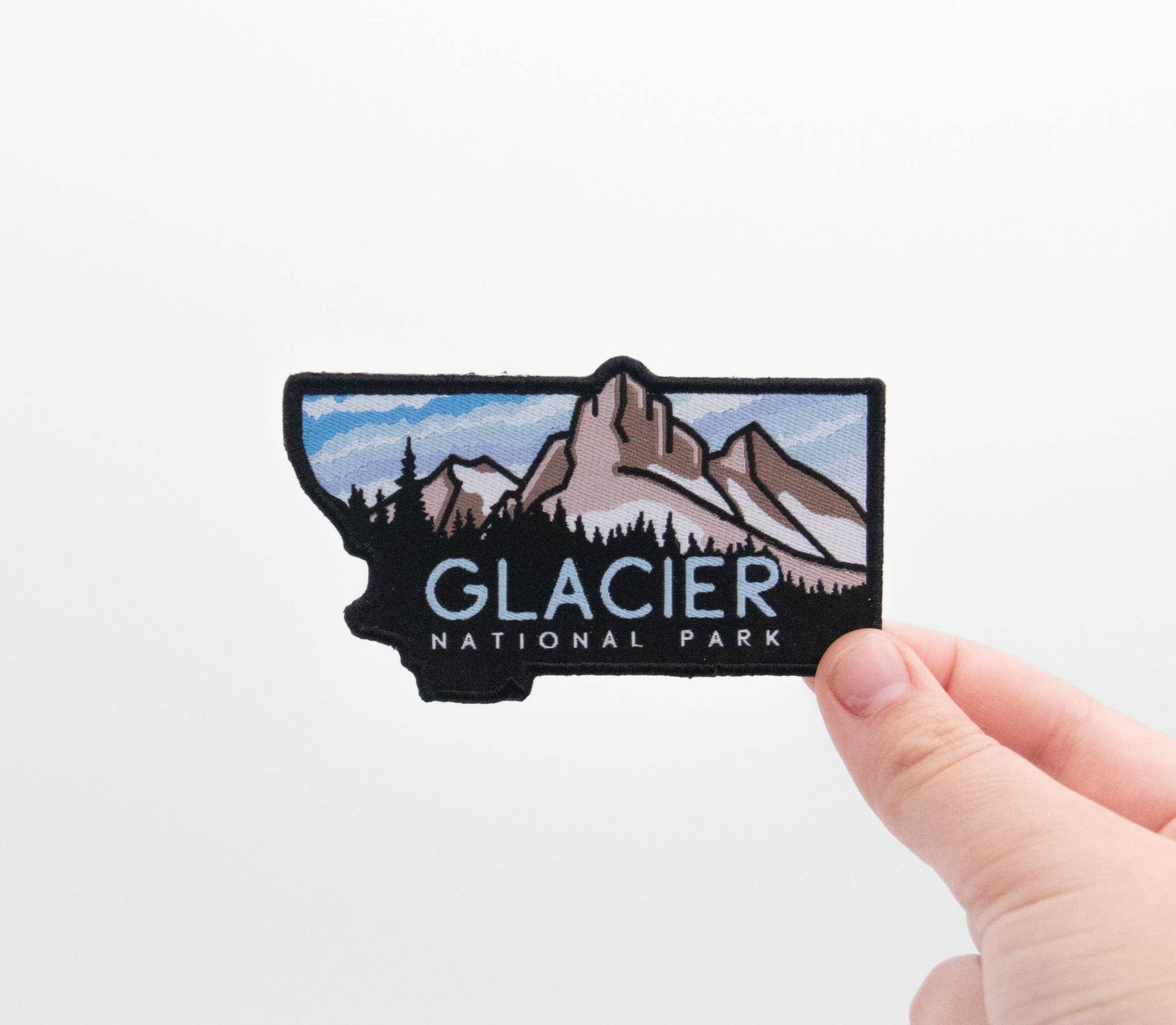 Glacier National Park Iron On Woven Patch - Wander Together Outfitters