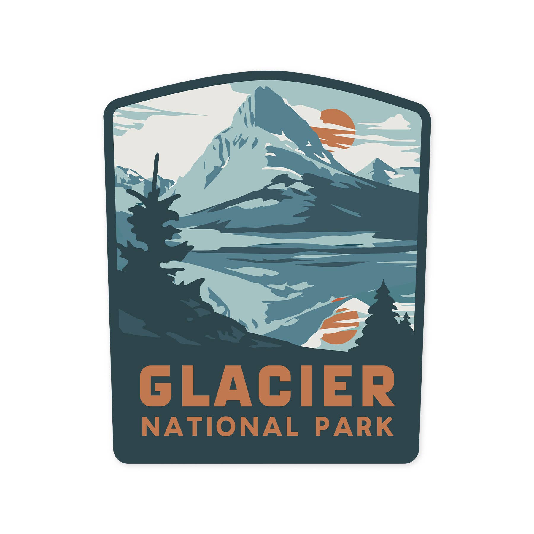 Glacier National Park Sticker - Wander Together Outfitters