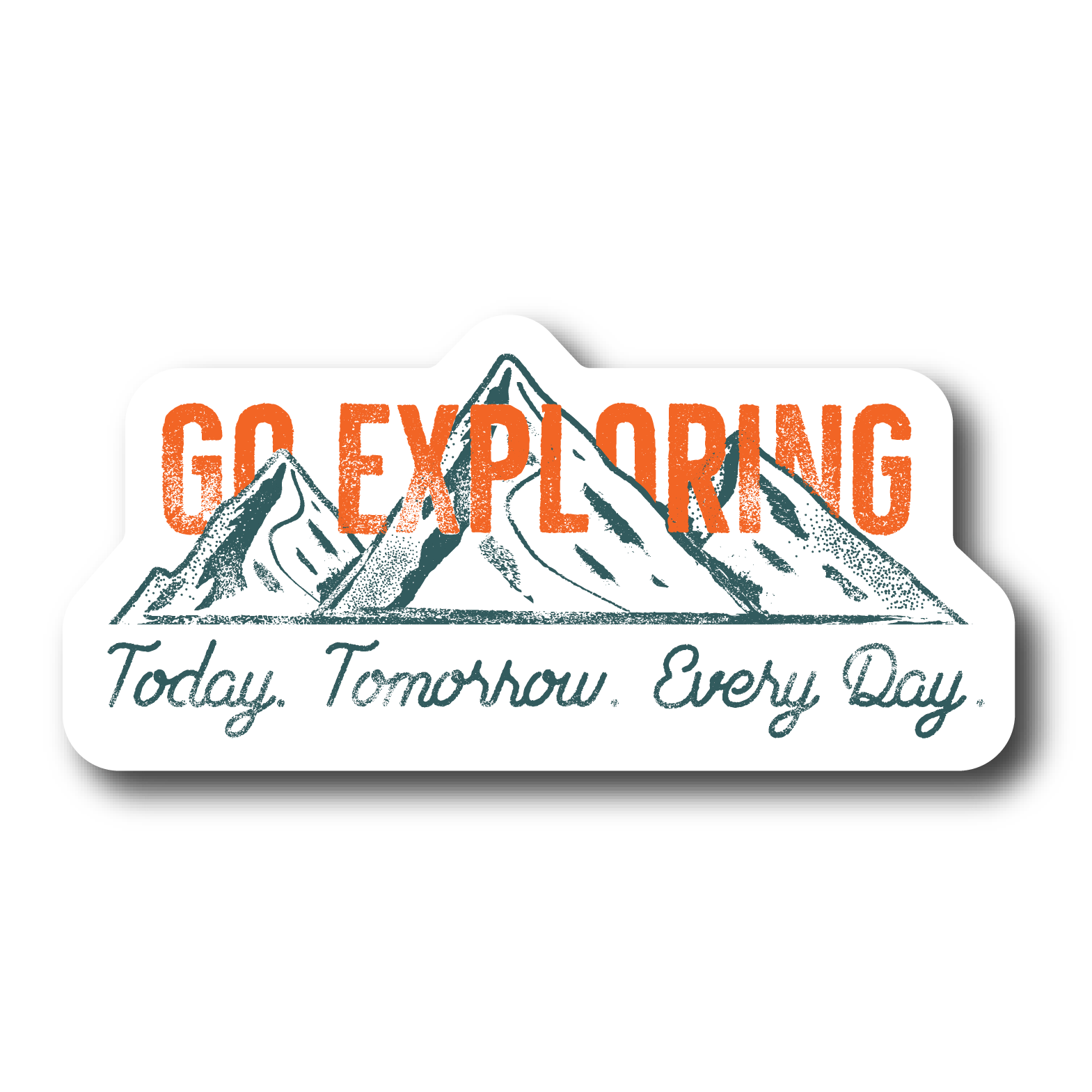 “Go Exploring Every Day” Adventure Sticker Vinyl Decal - Wander Together Outfitters