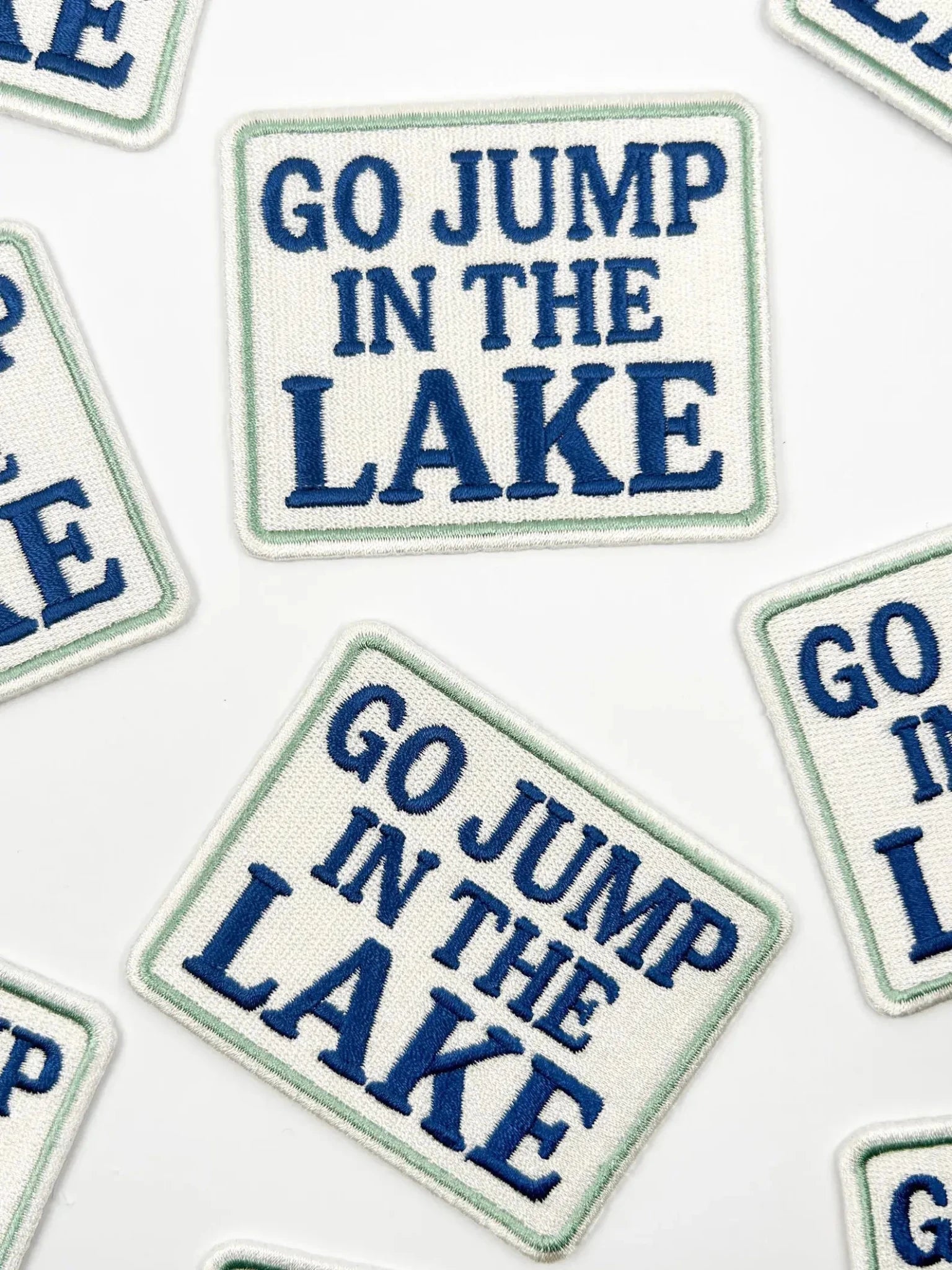 "Go Jump in the Lake" Iron On Patch - Wander Together Outfitters